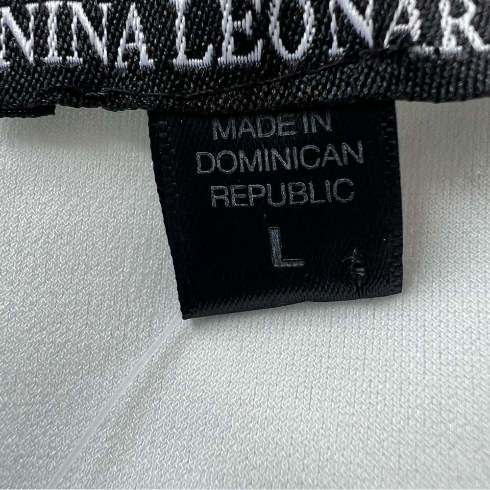 Nina Leonard Ivory Ruffle Draped Open-Front Shrug Bolero 3/4 Sleeves SZ L - Picture 9 of 15
